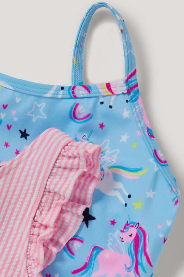 Toddler Girls - Multipack of 2 - swimsuit and bikini - LYCRA® XTRA LIFE™ - light blue