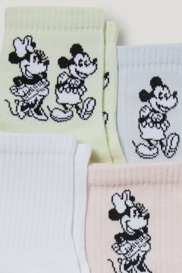 Femei - Multipack 5 perechi - șosete cu motive - Disney - roz