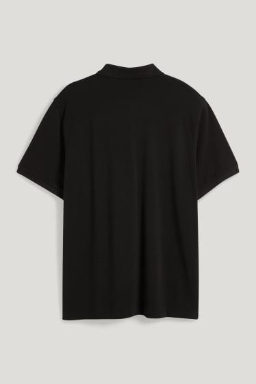 Heren XL - Poloshirt - biokatoen - zwart