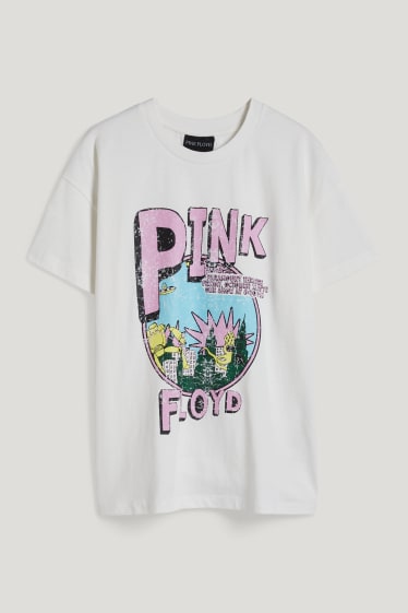 Clockhouse Girls - CLOCKHOUSE - T-shirt - Pink Floyd - crème wit