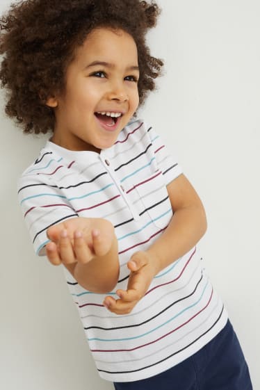Toddler Boys - T-shirt - gestreept - wit