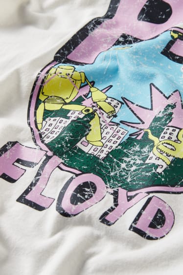 Clockhouse Girls - CLOCKHOUSE - T-shirt - Pink Floyd - crème wit