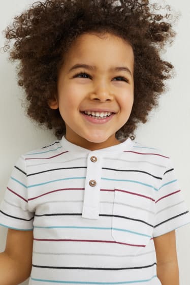Toddler Boys - T-shirt - gestreept - wit