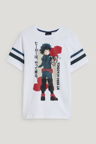 Reverskraag - My Hero Academia - T-shirt - wit