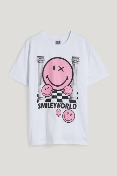 Clockhouse femme - CLOCKHOUSE - T-shirt - SmileyWorld® - blanc