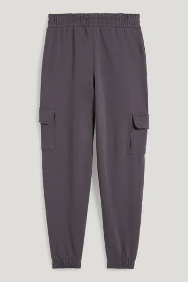 Esclusiva online - CLOCKHOUSE - pantaloni sportivi cargo - grigio scuro