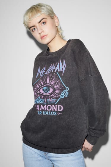 Clockhouse femme - CLOCKHOUSE - sweat - Def Leppard - noir