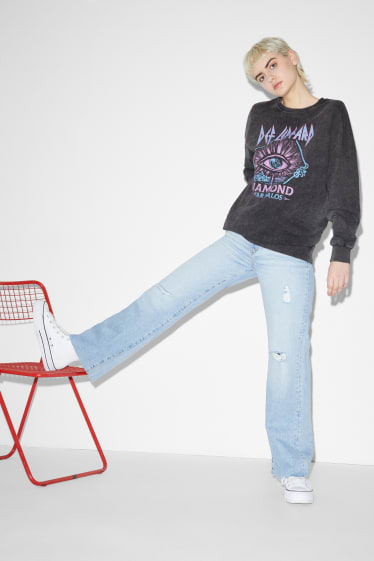 Clockhouse femme - CLOCKHOUSE - sweat - Def Leppard - noir