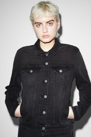Clockhouse Girls - CLOCKHOUSE - denim jacket - black
