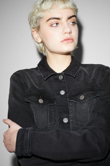Clockhouse Girls - CLOCKHOUSE - denim jacket - black