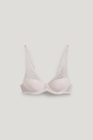 Damen - BH mit Bügel - DEMI - wattiert - LYCRA® - zartrosa