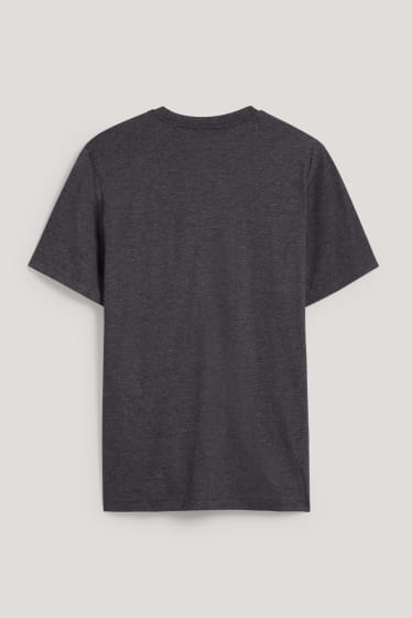 Bărbați - Tricou - cu poliester reciclat - gri închis melanj