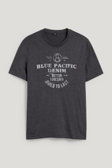 Bărbați - Tricou - cu poliester reciclat - gri închis melanj