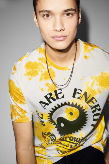 Clockhouse Boys - Tricou - alb / galben
