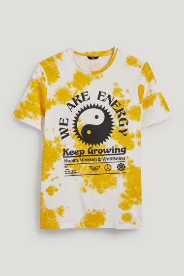 Clockhouse Boys - Tricou - alb / galben