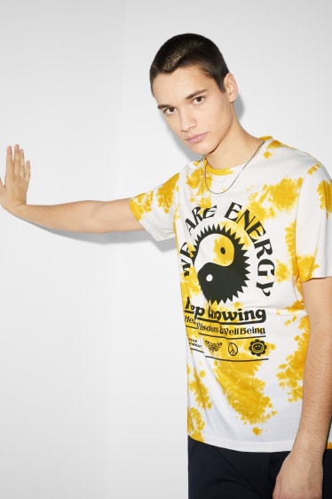Clockhouse Boys - Tricou - alb / galben