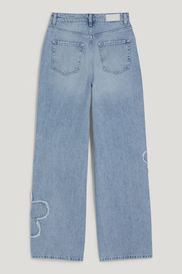 Clockhouse Girls - CLOCKHOUSE - loose fit jeans - talie înaltă - denim-albastru deschis