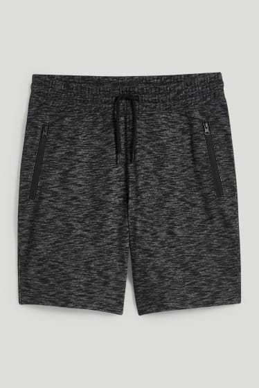 Clockhouse Boys - Sweatshorts - schwarz-melange