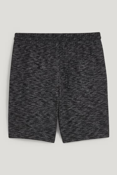 Clockhouse Boys - Sweatshorts - schwarz-melange
