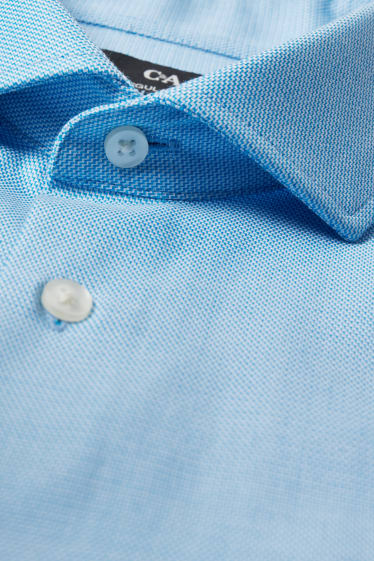Herren - Businesshemd - Regular Fit - Cutaway - bügelleicht - hellblau