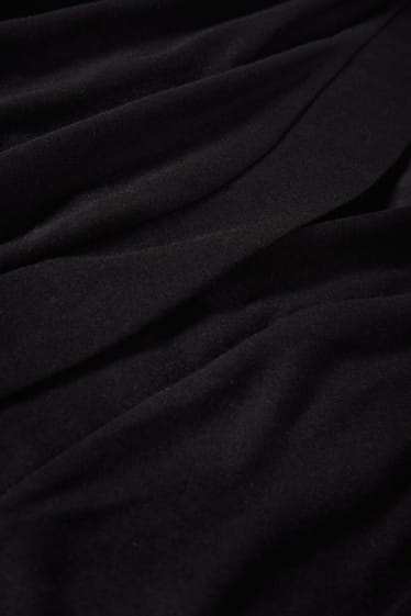 Femmes - Gilet long en maille d'allaitement - noir