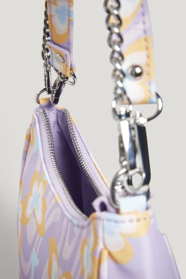 Clockhouse femme - CLOCKHOUSE - sac à bandoulière - à motif - violet clair