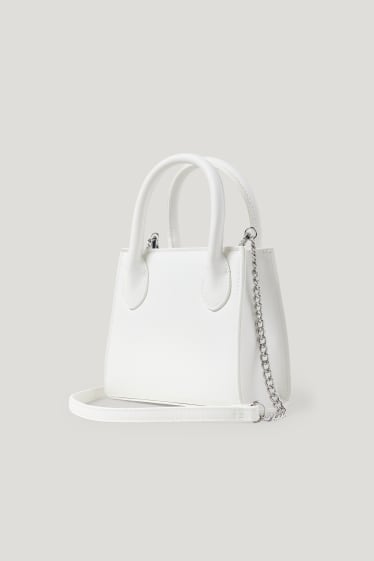 Clockhouse femme - CLOCKHOUSE - petit sac à bandoulière - similicuir - blanc crème