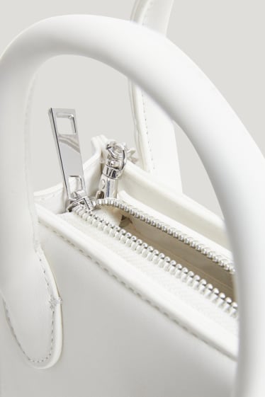 Clockhouse femme - CLOCKHOUSE - petit sac à bandoulière - similicuir - blanc crème