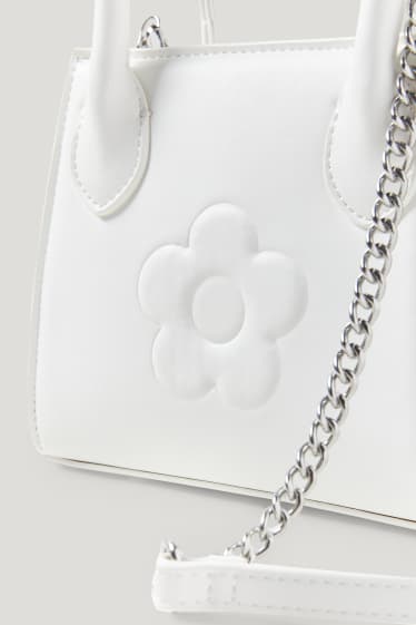 Clockhouse femme - CLOCKHOUSE - petit sac à bandoulière - similicuir - blanc crème