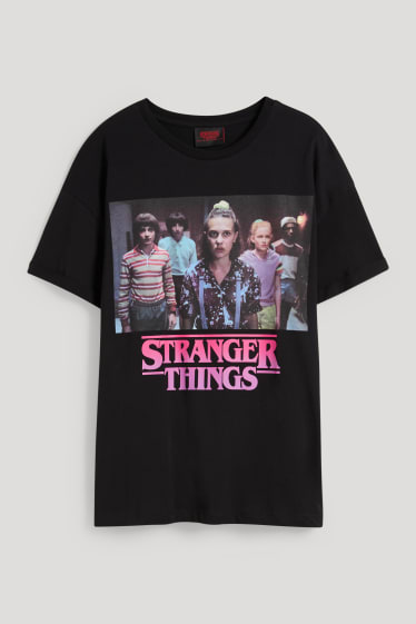 Clockhouse nena - CLOCKHOUSE - samarreta de màniga curta - Stranger Things - negre