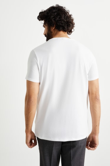 Heren - T-shirt - Flex - biokatoen - wit