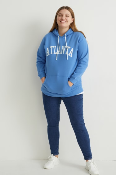 Donna - Felpa con cappuccio - blu