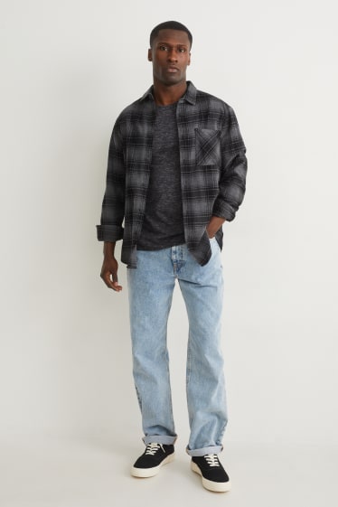 Hommes - T-shirt - mélange gris foncé