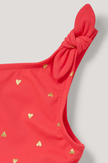 Toddler Girls - Swimsuit - LYCRA® XTRA LIFE™ - patterned - dark orange
