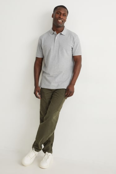 Hommes - Polo - gris chiné