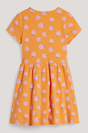 Toddler Girls - Dress - patterned - orange