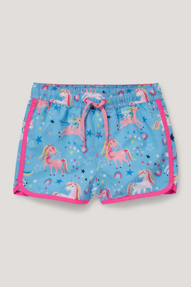 Toddler Girls - Unicorni - costume da bagno - blu