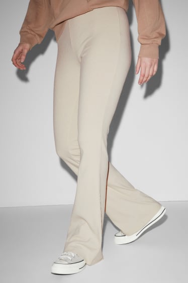 Clockhouse niñas - CLOCKHOUSE - pantalón de punto - comfort fit - beige claro