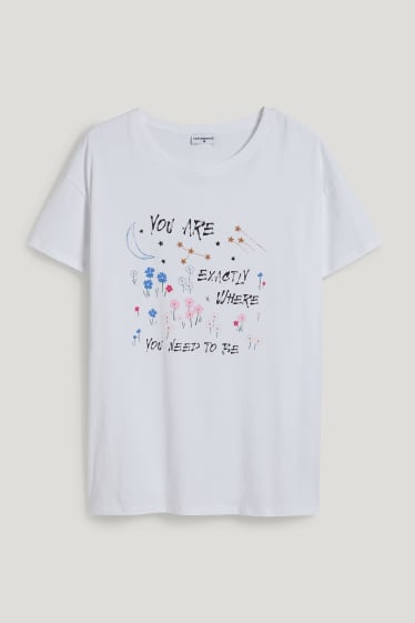 Damen XL - CLOCKHOUSE - T-Shirt - weiss