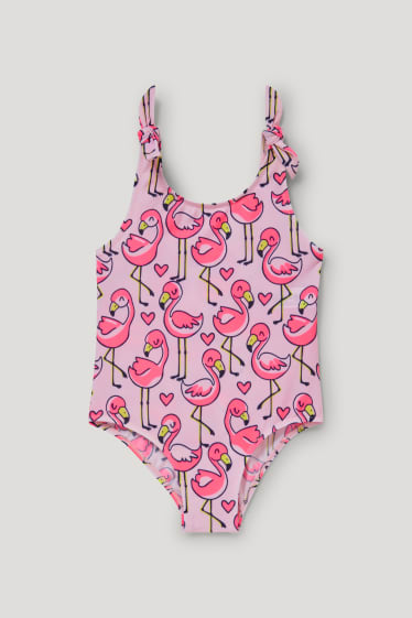 Miminka holky - Jednodílné dámské plavky - LYCRA® XTRA LIFE™ - se vzorem - růžová