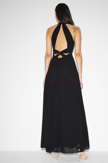 Online exclusive - CLOCKHOUSE - chiffon dress - partywear - black
