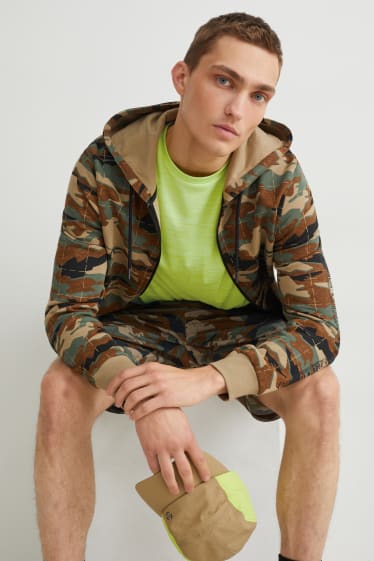 Uomo - T-shirt sportiva - verde fluorescente
