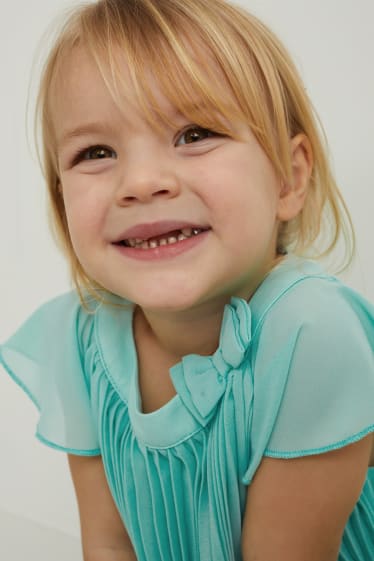 Toddler Girls - Vestito plissé - verde menta