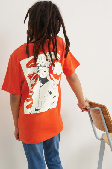 Reverskraag - Naruto - T-shirt - oranje