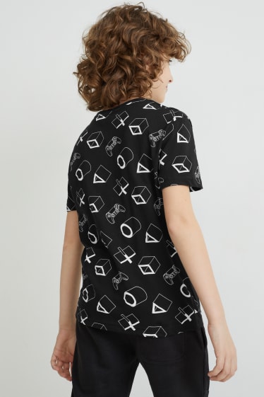 Băieți - Multipack 2 buc. - PlayStation - tricou cu mânecă scurtă - albastru / negru