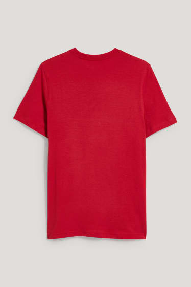 Men - T-shirt - dark red