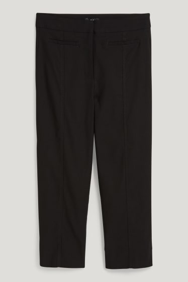 Dames - Pantalon - high waist - cigarette fit - zwart