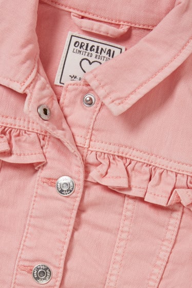 Toddler Girls - Jachetă din denim - roz pal