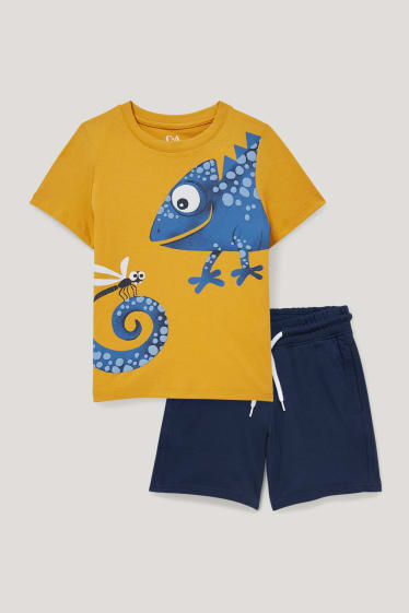 Toddler Boys - Set - Kurzarmshirt und Shorts - gelb