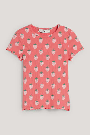 Exclusiv online - Set - tricou cu mânecă scurtă și colanți evazați - 2 piese - roz